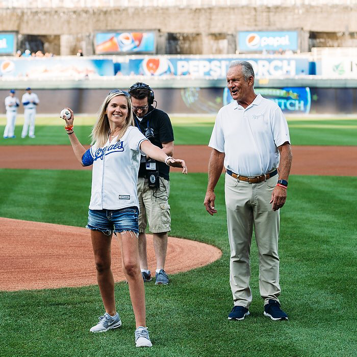 Sarah Nauser and George Brett